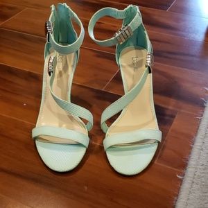Seafoam green stilettos